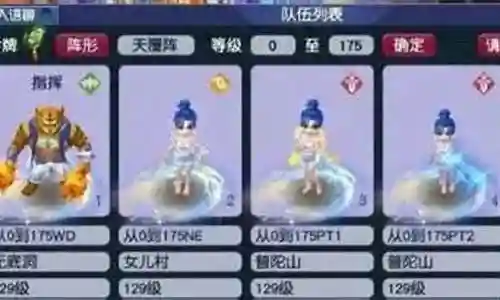 梦幻比武阵容搭配表图解插图