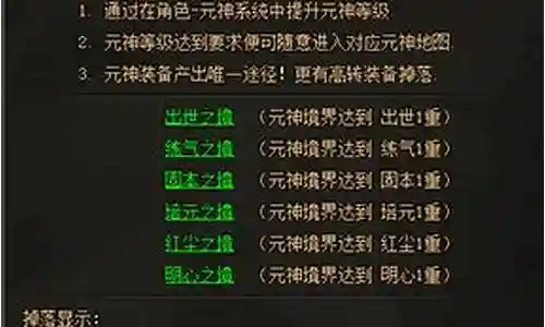 散人传说的元神装备哪里获得插图