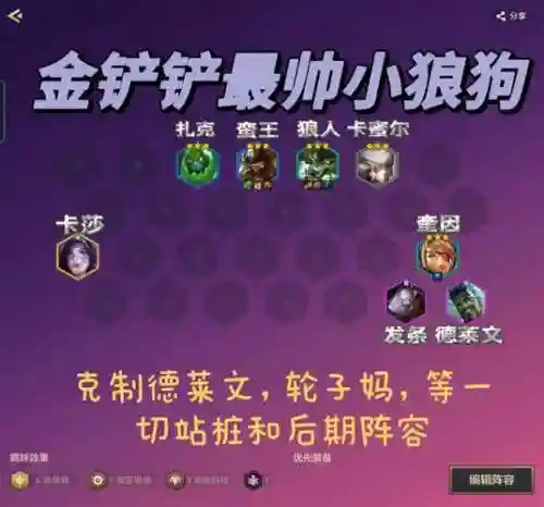 狼狗克制阵容插图1