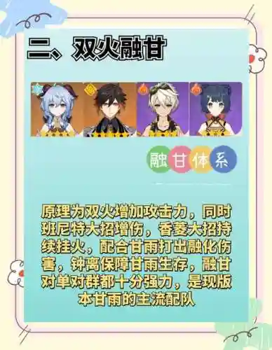甘雨融化阵容搭配插图1