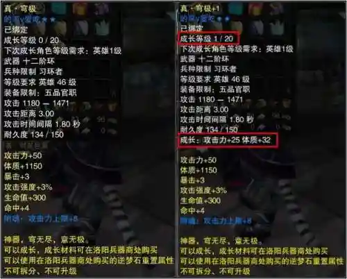 赤壁装备成长属性转移插图