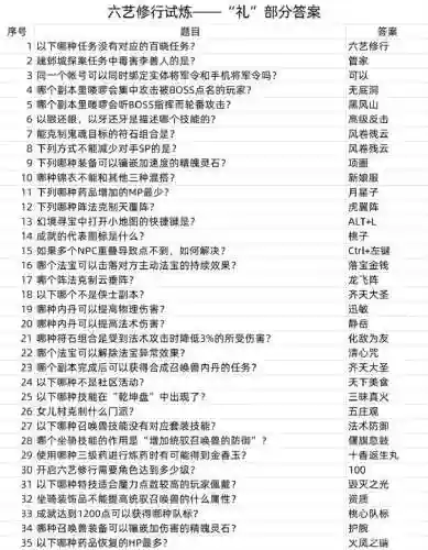 梦幻西游采集三级考核答案_1插图