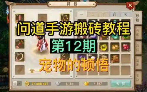 问道手游宠物顿悟攻略插图1