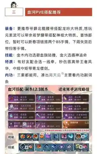血河33搭配阵容_1插图1