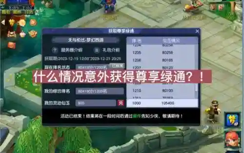梦幻西游绿通名额已满插图