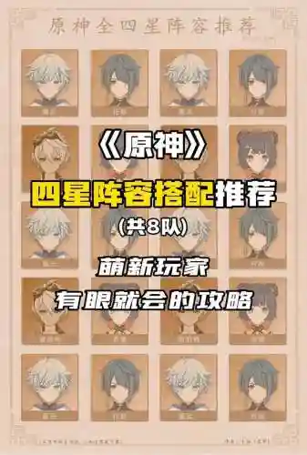 原神4星0命阵容搭配推荐插图1