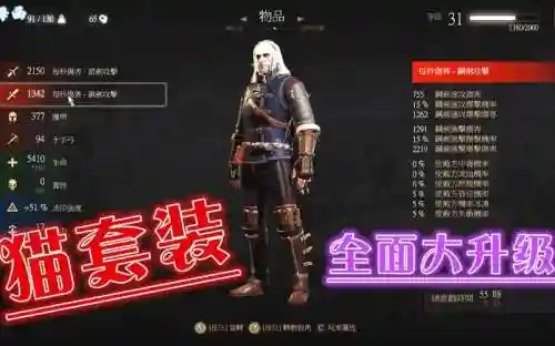 巫师3狂猎猫学派装备升级一插图
