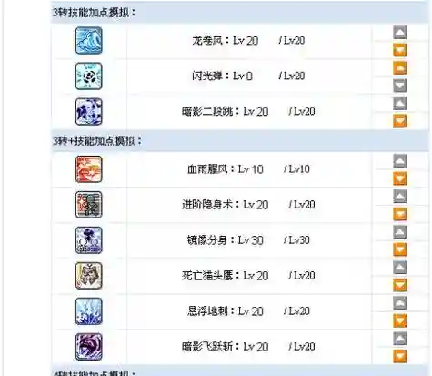 命运之石双刀技能加点插图