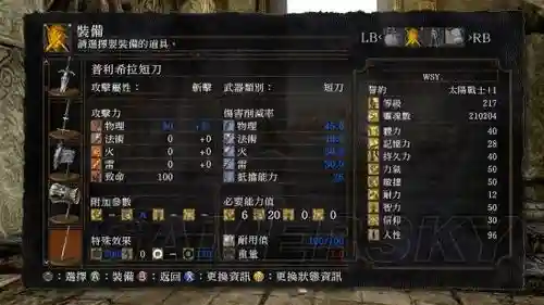 黑暗之魂1装备解析，黑暗之魂1全装备图鉴插图1