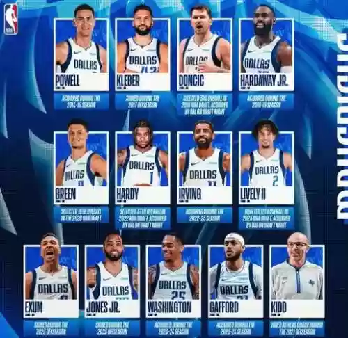 独行侠明天阵容搭配，2021赛季独行侠阵容插图1